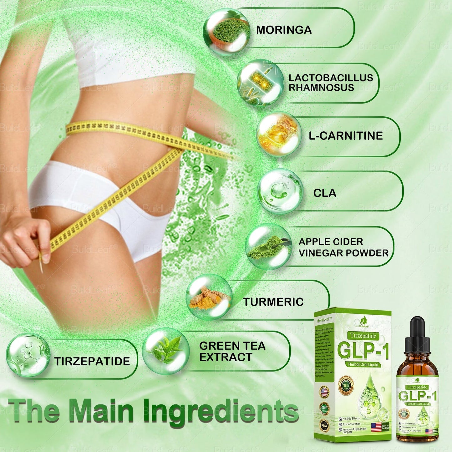 A Mayo Klinika ajánlásával | Hivatalos áruház |💎𝐁𝐮𝐢𝐥𝐝𝐋𝐞𝐚𝐟® Tirzepatide GLP-1 Moringa Fogyókúrás és Egészségfokozó Cseppek (Élelmiszeripari minőségű zsírégető - Az Elhízás Társaság fejlesztette ki)