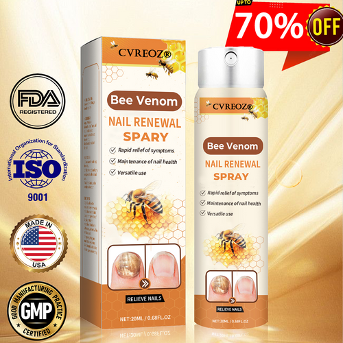 Cvreoz®Bee Venom Nail Renewal Spray👨⚕️ 𝘾𝙚𝙧𝙩𝙞𝙛𝙞𝙚𝙙 𝙗𝙮 𝙩𝙝𝙚 𝘼𝙢𝙚𝙧𝙞𝙘𝙖𝙣 𝘼𝙘𝙖𝙙𝙚𝙢𝙮 𝙤𝙛 𝘿𝙚𝙧𝙢𝙖𝙩𝙤𝙡𝙤𝙜𝙮(𝘼𝘼𝘿)