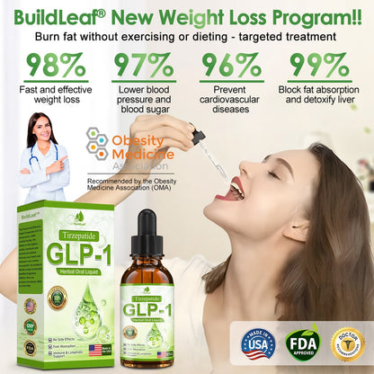 A Mayo Klinika ajánlásával | Hivatalos áruház |💎𝐁𝐮𝐢𝐥𝐝𝐋𝐞𝐚𝐟® Tirzepatide GLP-1 Moringa Fogyókúrás és Egészségfokozó Cseppek (Élelmiszeripari minőségű zsírégető - Az Elhízás Társaság fejlesztette ki)