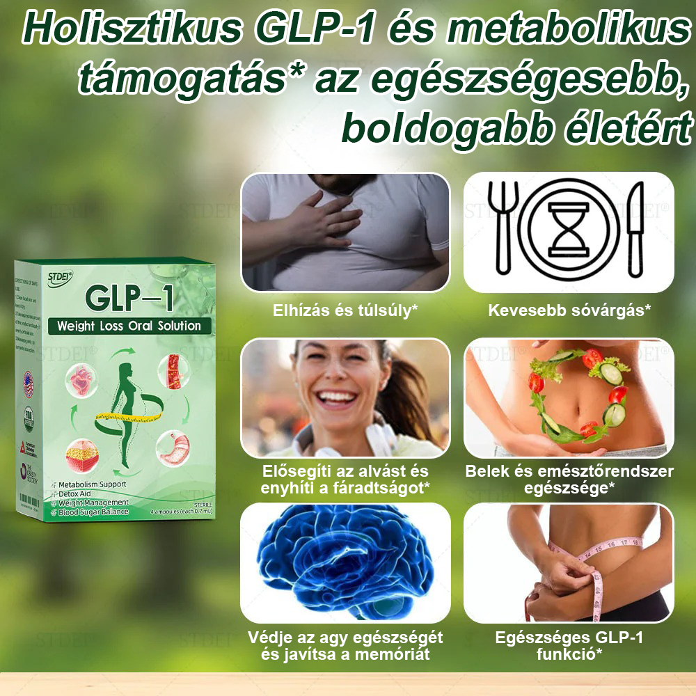 Mayo Klinika ajánlásával | Hivatalos áruház 👨‍⚕️STDEI® GLP-1 Fogyókúrás orális oldat 💥Elhízás, szív- és érrendszeri betegségek, cukorbetegség, alvási apnoe, ízületi problémák stb.