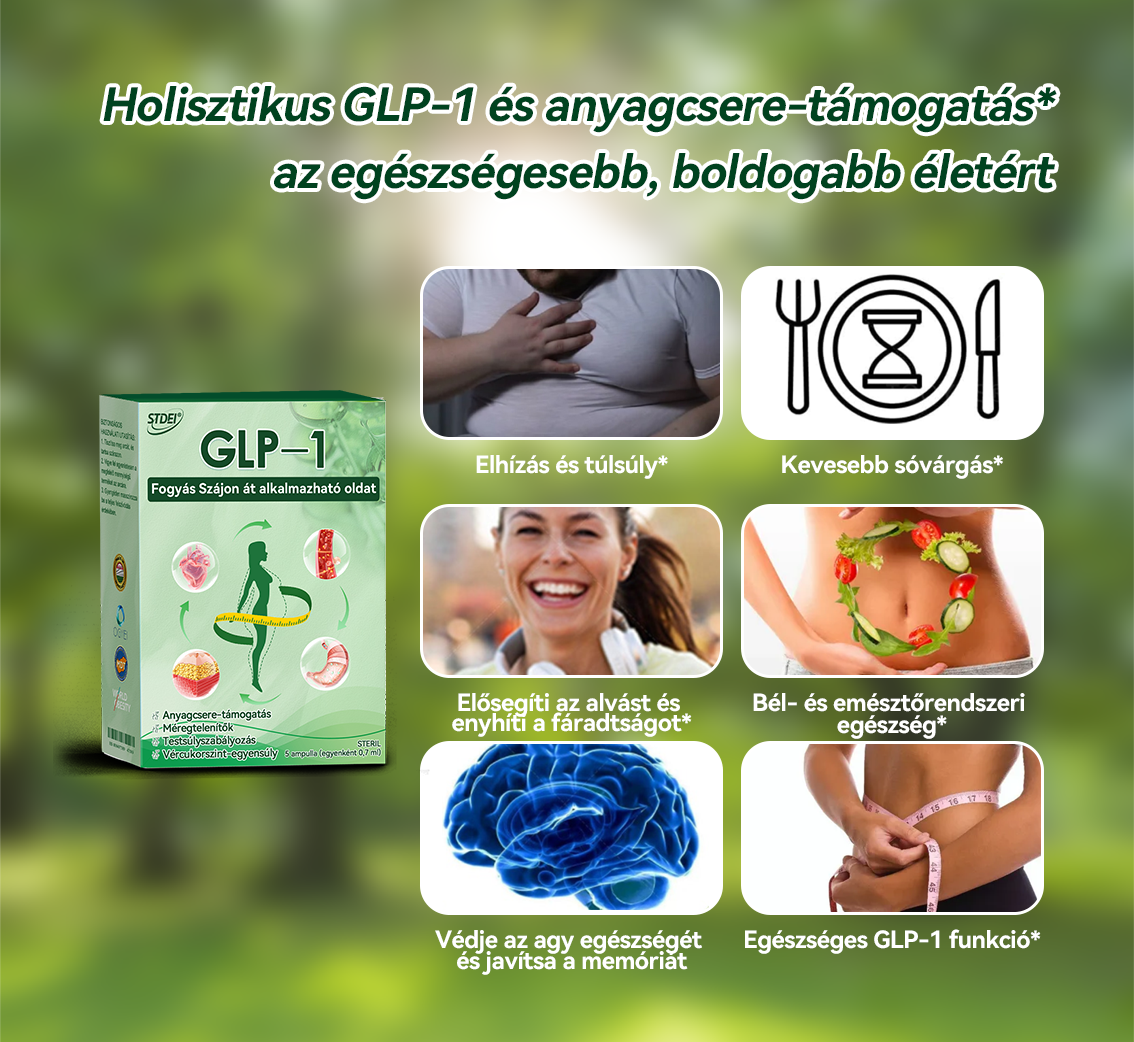 Semmelweis Egyetemi Kórház Ajánlásai |hivatalos áruház |💗 𝐒𝐓𝐃𝐄𝐈® 𝐆𝐋𝐏-𝟏 𝐅𝐨𝐠𝐲á𝐬 𝐒𝐳á𝐣𝐨𝐧 á𝐭 𝐚𝐥𝐤𝐚𝐥𝐦𝐚𝐳𝐡𝐚𝐭ó 𝐨𝐥𝐝𝐚𝐭 - 👨‍⚕️ Elhízás, szív- és érrendszeri betegségek, cukorbetegség, alvási apnoe, ízületi problémák és egyebek