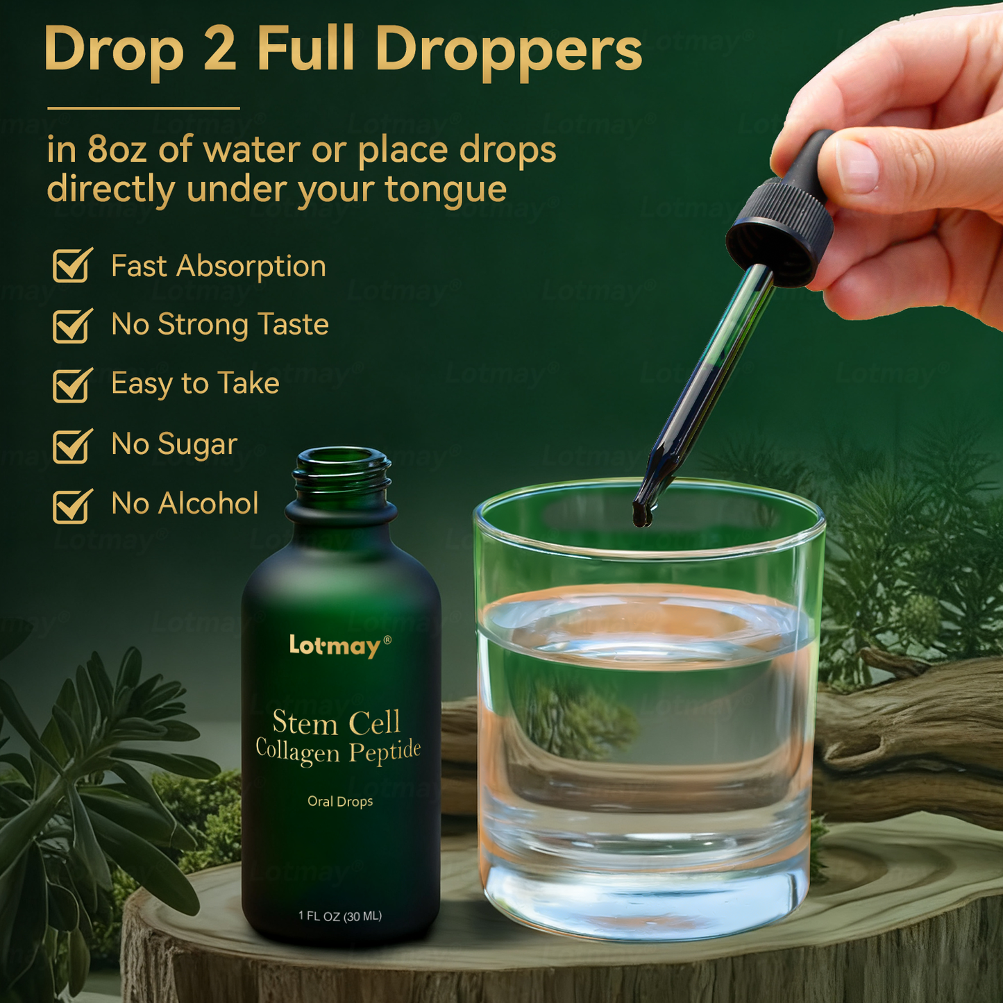 Lotmay® 🚀 Őssejt & Kollagén Peptid Orális Cseppek