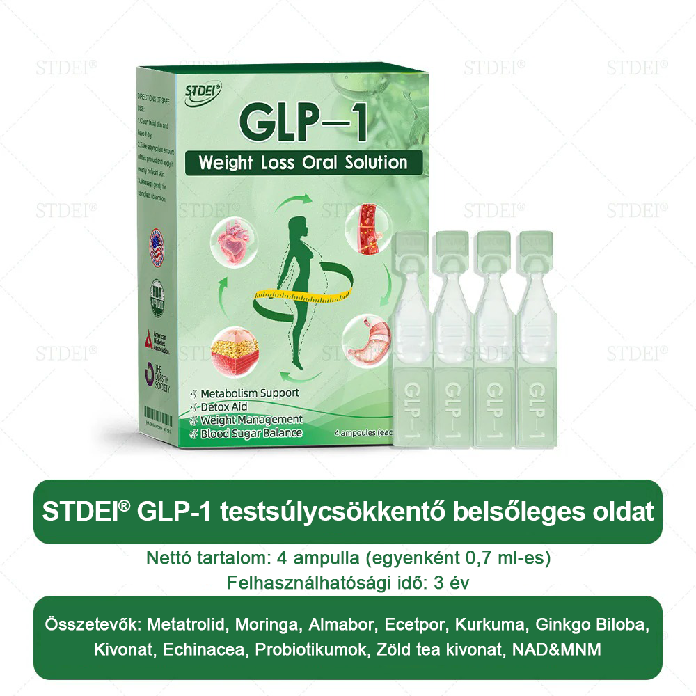 Mayo Klinika ajánlásával | Hivatalos áruház 👨‍⚕️STDEI® GLP-1 Fogyókúrás orális oldat 💥Elhízás, szív- és érrendszeri betegségek, cukorbetegség, alvási apnoe, ízületi problémák stb.