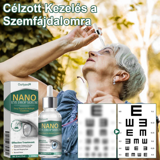 👩‍⚕️Ourlyard® Nano szemcsepp szérum ✅FDA által jóváhagyott (Alkalmas presbyopia, száraz szem szindróma, glaukóma és szürkehályog esetén) 👀
