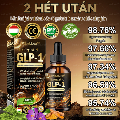 ⭐A Mayo Clinic által ajánlott | Hivatalos üzlet | BuildLeaf® GLP-1 Moringa Fogyókúrás és Egészségfokozó cseppek 🔥 (Élelmiszer-minőségű zsírégető – Az Obesity Society fejlesztése)