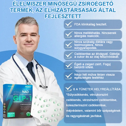 Hivatalos,  üzlet GLP-1 Fogyókúrás és Egészségügyi Ultra Koncentrált Esszencia Folyékony Gyöngyök - NAD+ Moringa & ACV & Keto BHB (✅gyors, hosszan tartó, kezeli a cukorbetegséget, az elhízást és a szív- és érrendszeri betegségeket)