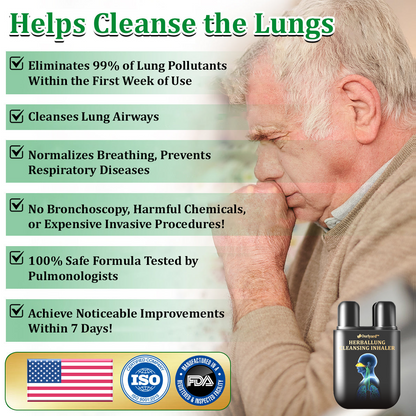 ✅Hivatalos üzlet: Ourlyard™ gyógynövényes tüdőtisztító inhalátor👨‍⚕️FDA-tanúsítvány (💝 Köhögés, sípoló légzés, légszomj, köpet, orrdugulás, hörghurut, hörghurut, allergiás tünetek, tüdő kellemetlen érzés💝)