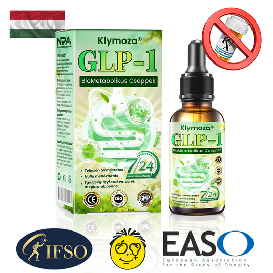 Klymoza® GLP-1 BioMetabolikus Cseppek 🏆🏆(Élelmiszeripari zsírégető – Az Elhízási Társaság fejlesztette)
