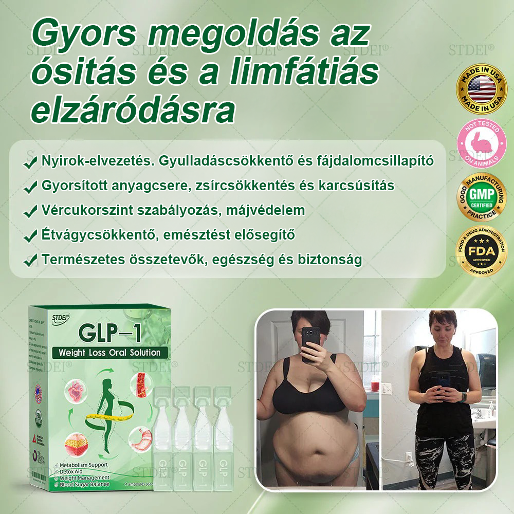 Mayo Klinika ajánlásával | Hivatalos áruház 👨‍⚕️STDEI® GLP-1 Fogyókúrás orális oldat 💥Elhízás, szív- és érrendszeri betegségek, cukorbetegség, alvási apnoe, ízületi problémák stb.