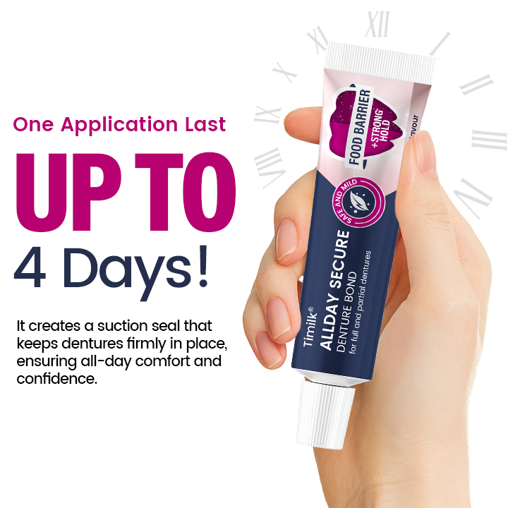 Timilk® Egész Napos Biztonságos Fogpótlás Ragasztó