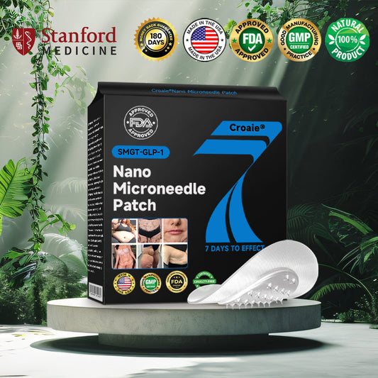 CROAIE® 🌱Nano Microneedle Patch with SMGT-GLP-1 & Matrixyl 3000 – Slimming, Skin Tightening, Blood Sugar Support, No Injection, 7-Day Result