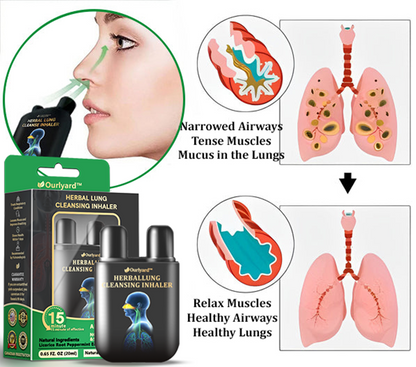 ✅Hivatalos üzlet: Ourlyard™ gyógynövényes tüdőtisztító inhalátor👨‍⚕️FDA-tanúsítvány (💝 Köhögés, sípoló légzés, légszomj, köpet, orrdugulás, hörghurut, hörghurut, allergiás tünetek, tüdő kellemetlen érzés💝)