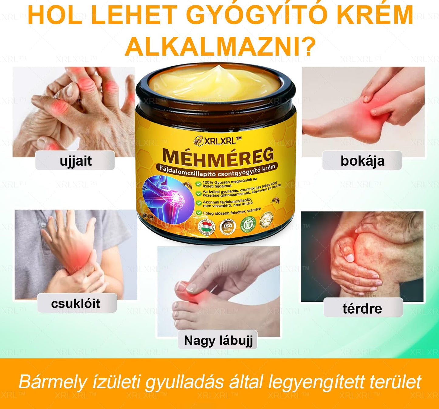 👍👍👍XRLXRL™ Méhméreg Fájdalomcsillapító Csontregeneráló Krém (Speziell für ältere Erwachsene & von der AAOS empfohlen)