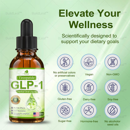 A Mayo Klinika ajánlásával | Hivatalos áruház |💎𝐁𝐮𝐢𝐥𝐝𝐋𝐞𝐚𝐟® Tirzepatide GLP-1 Moringa Fogyókúrás és Egészségfokozó Cseppek (Élelmiszeripari minőségű zsírégető - Az Elhízás Társaság fejlesztette ki)