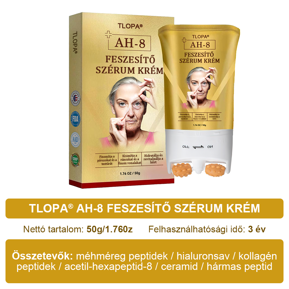 Az USA-ból készült és szállított ✨TLOPA® AH-8 Öregedésgátló Feszesítő Krém (🔥 UTOLSÓ NAP 70% KEDVEZMÉNY)