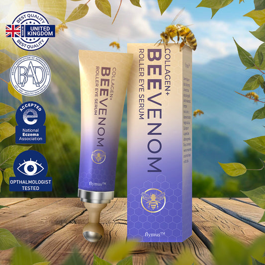🐝 flysmus™ Collagen+ Bee Venom Roller szemkörnyékápoló krém Bőrgyógyász által jóváhagyott